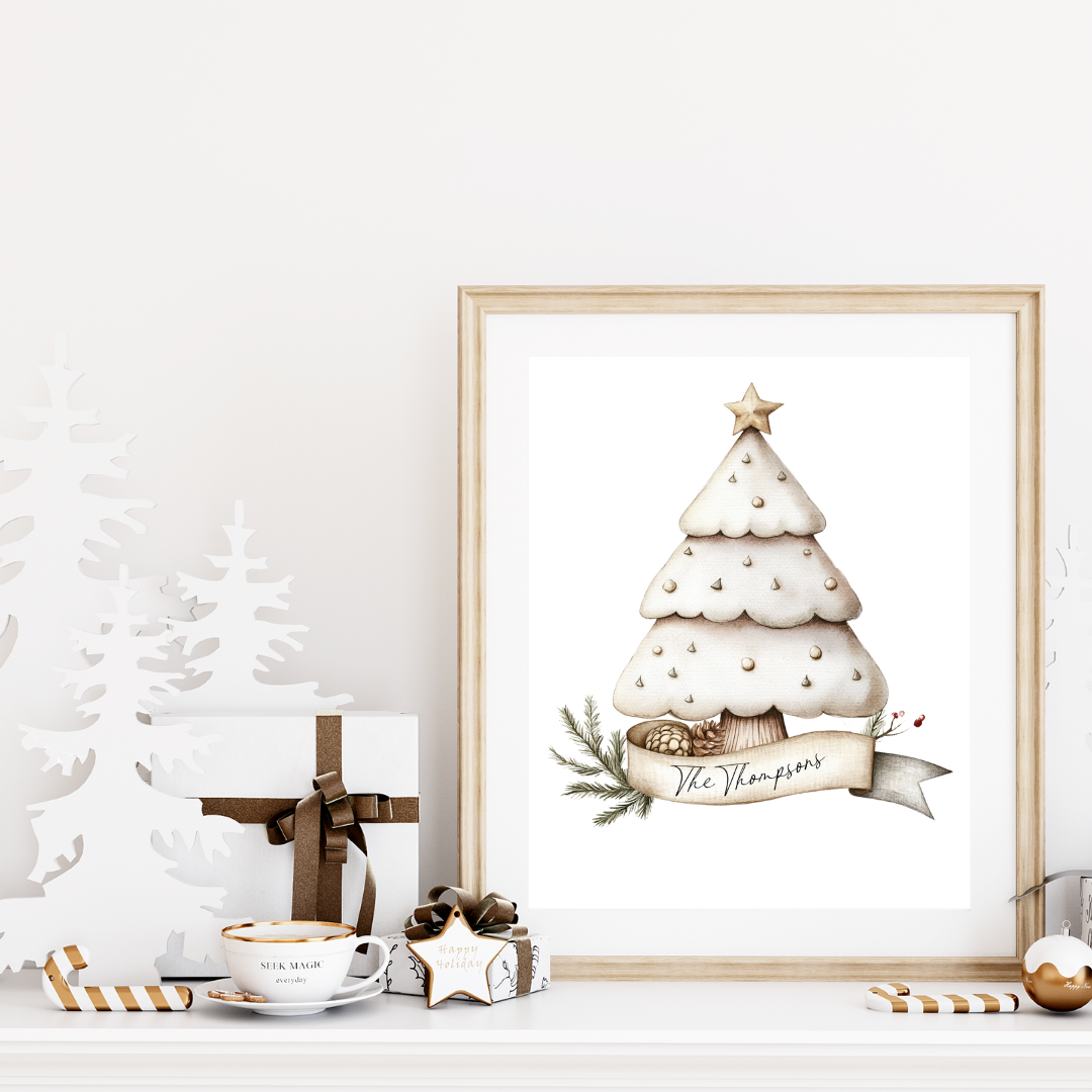 Christmas Tree Family Print