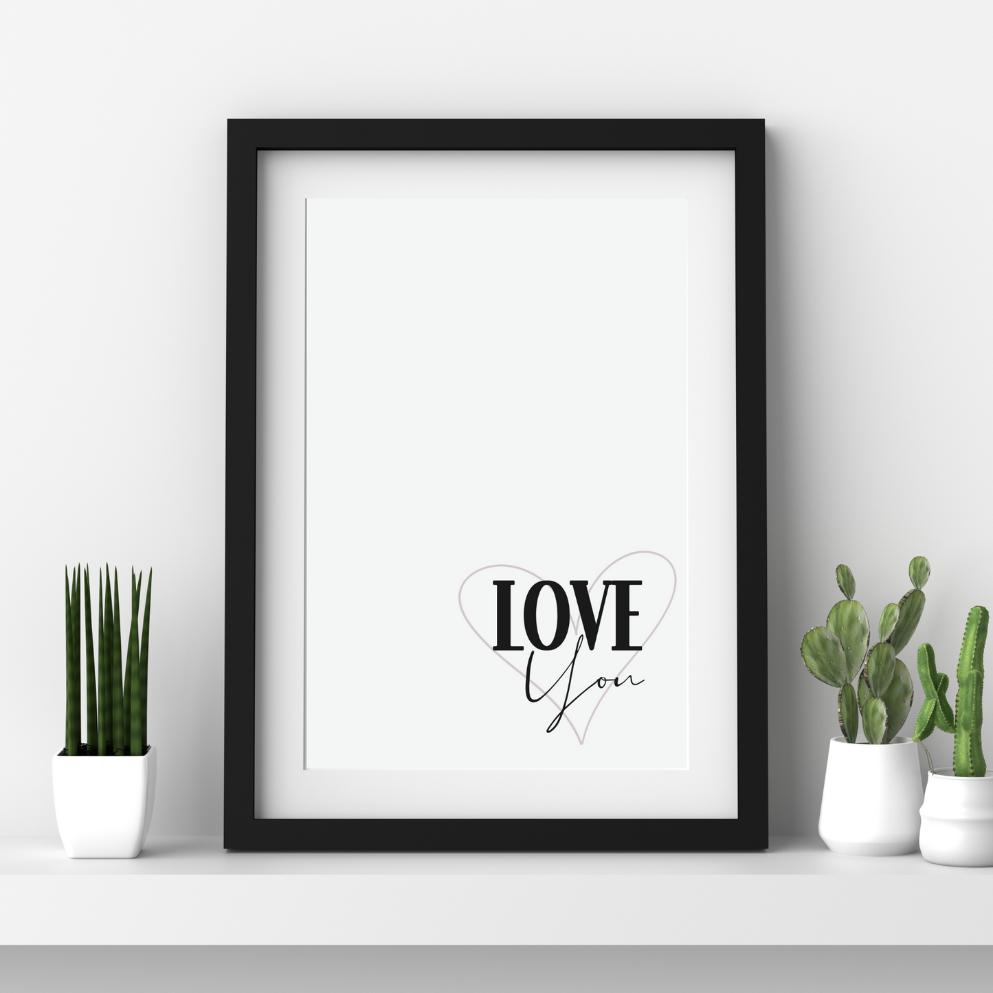 Love You Wall Art Print - SRKD Designs