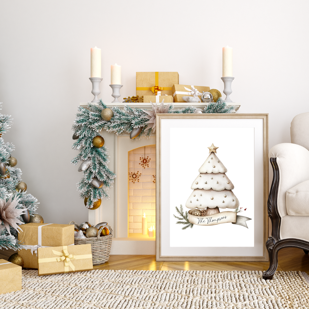 Christmas Tree Family Print