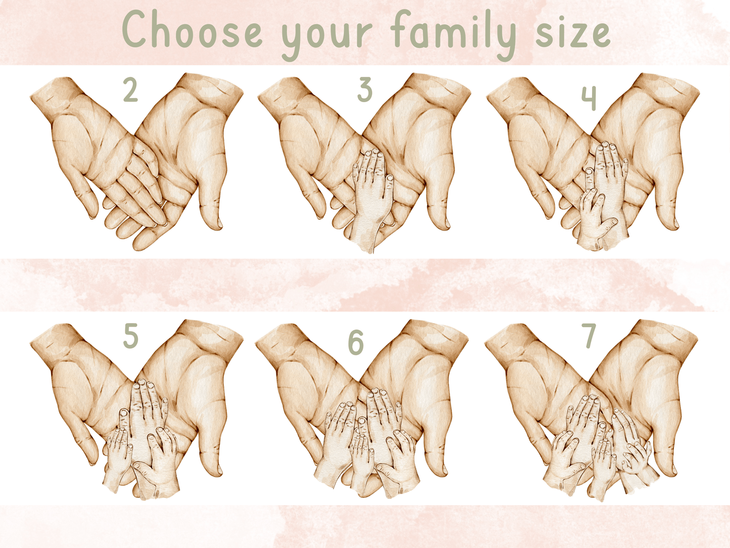 Family Hands Wall Art - SRKD Designs