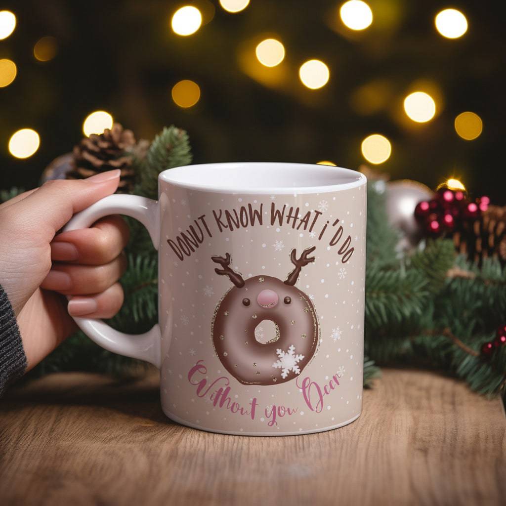 Festive Reindeer Mug - SRKD Designs
