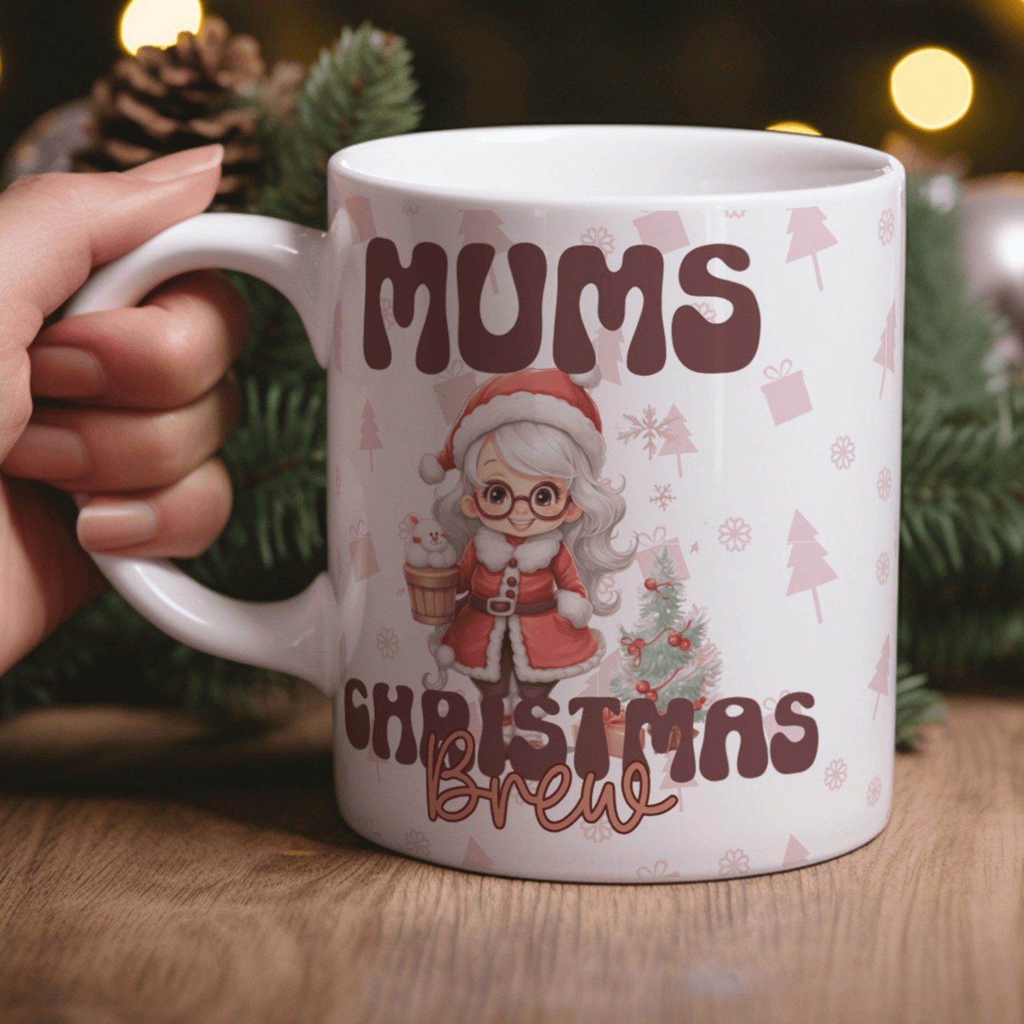 Mums Christmas Brew Mug - SRKD Designs