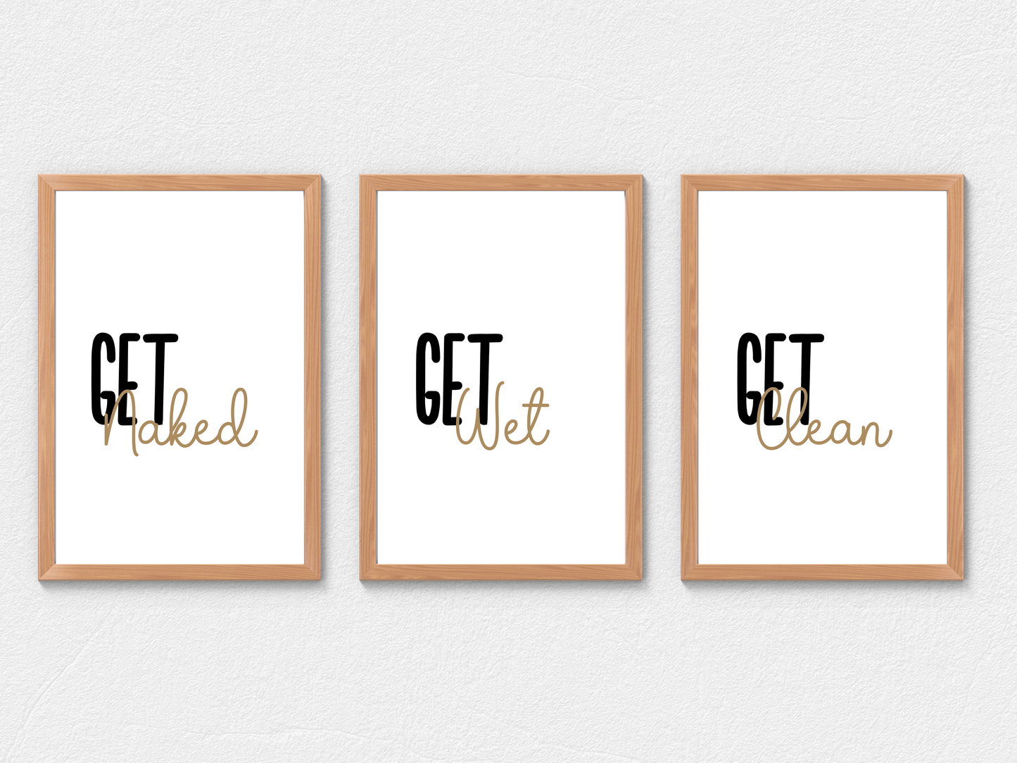 Bathroom Wall Art Trio - SRKD Designs
