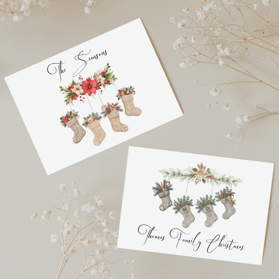 Family Christmas Stocking Print - SRKD Designs