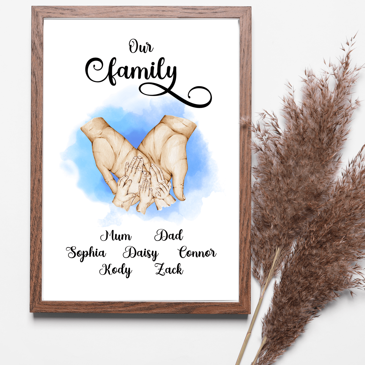 Family Hands Wall Art - SRKD Designs