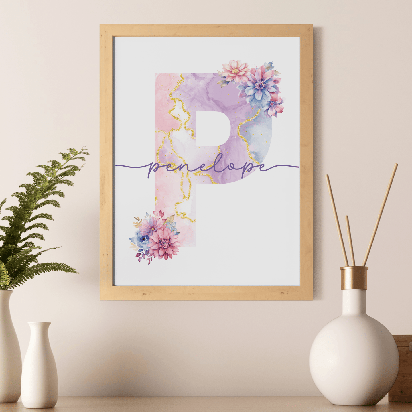 Floral Name Print - SRKD Designs