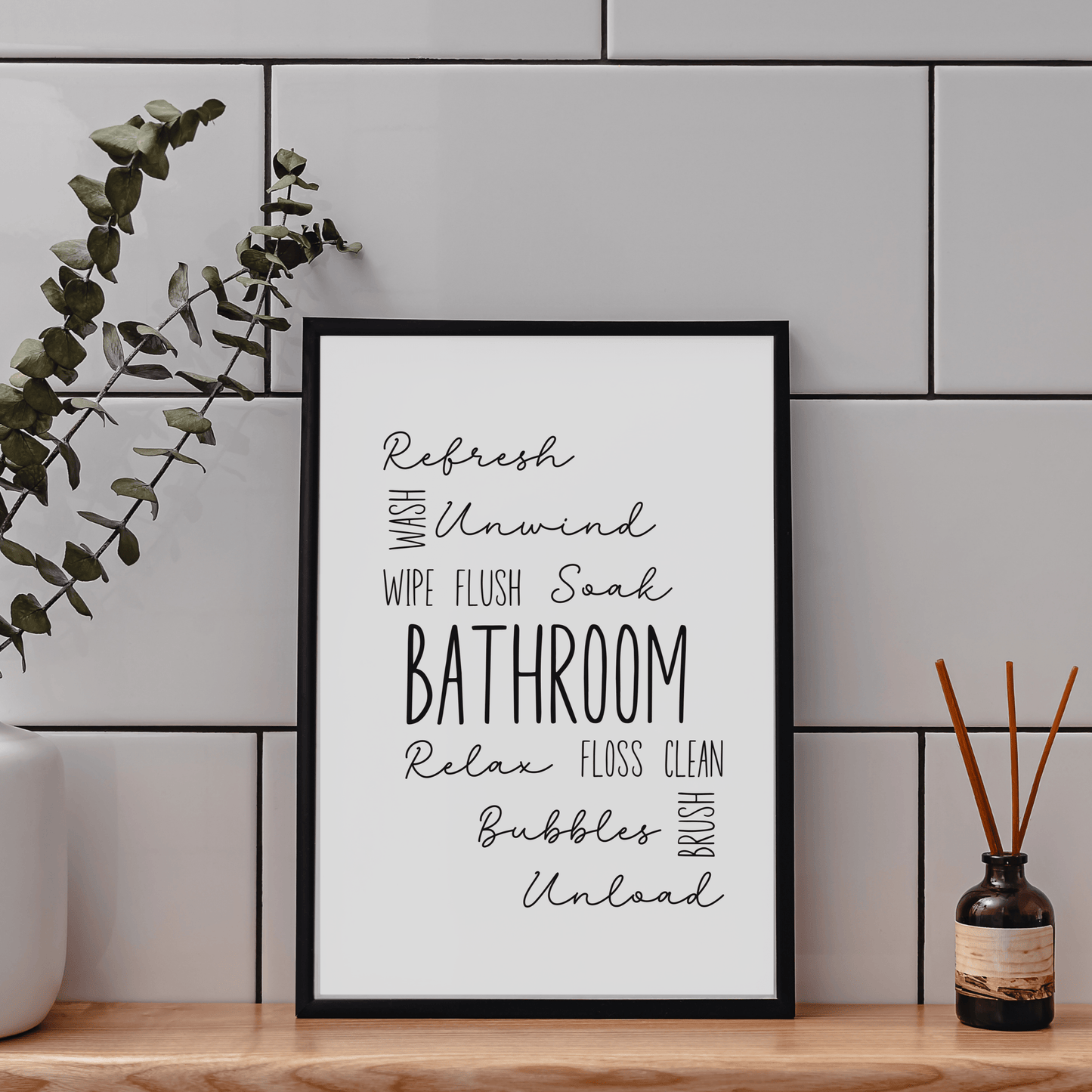 Modern Bathroom Wall Art - SRKD Designs