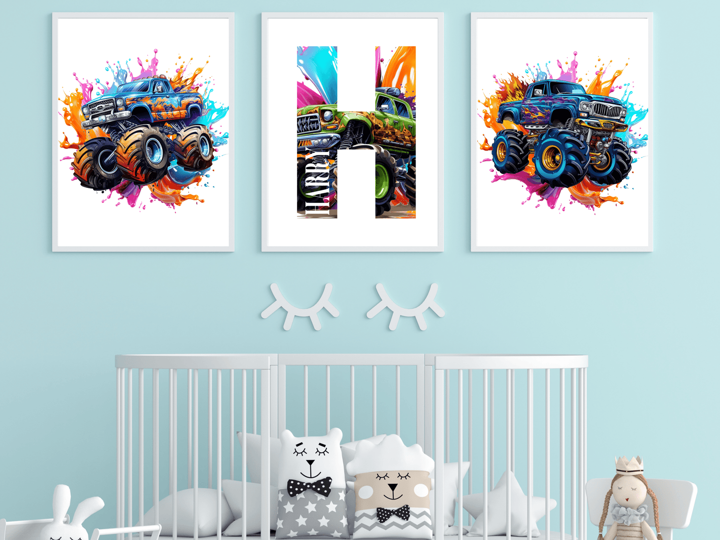 Monster Car Wall Art - SRKD Designs
