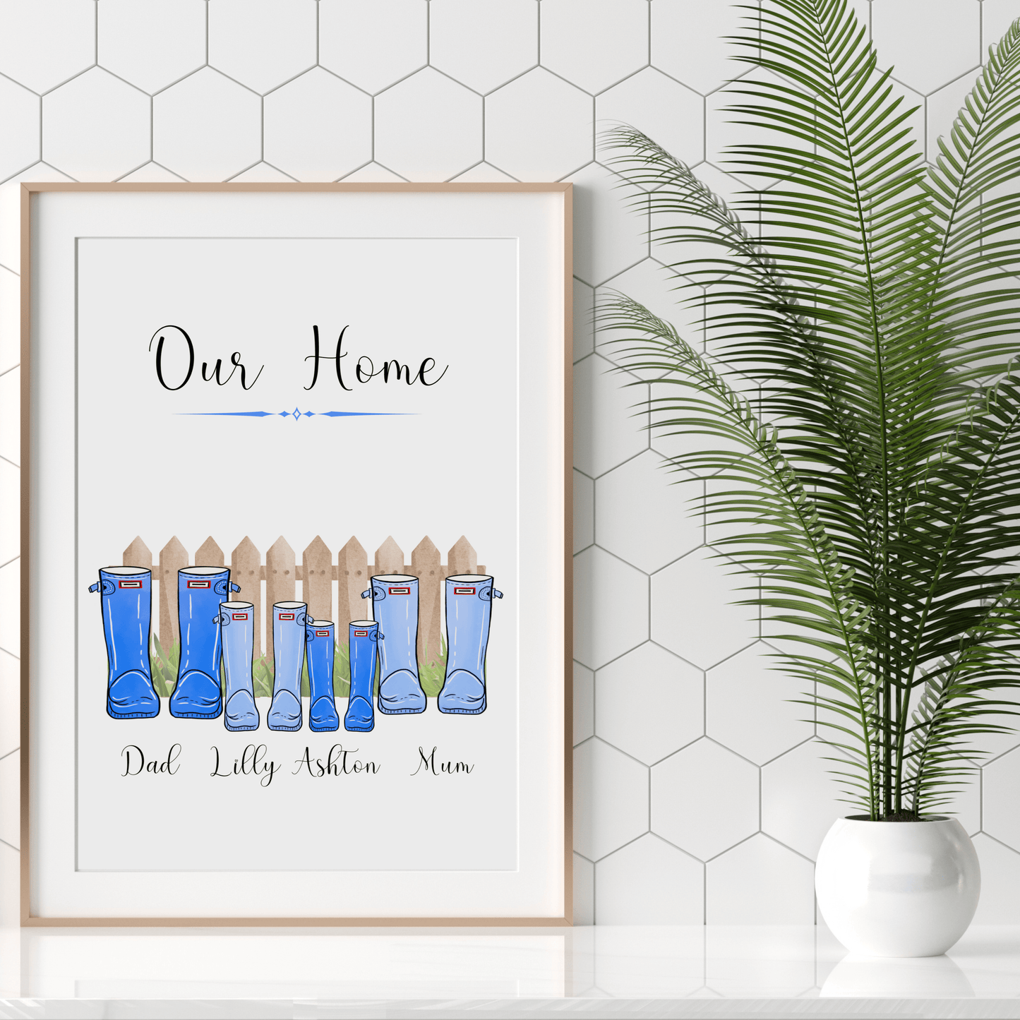 Our Home, Boots Wall Art - SRKD Designs