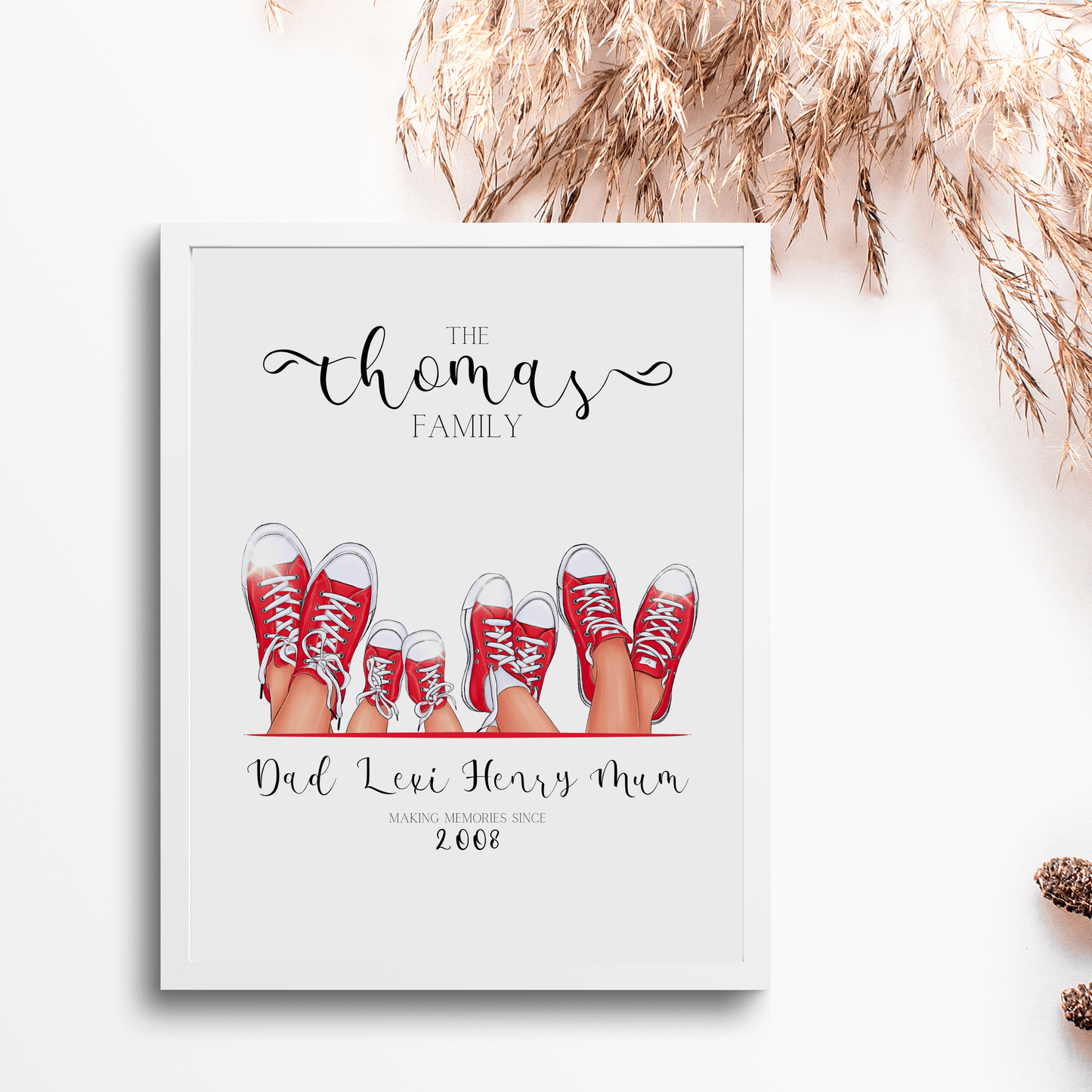 Personalised Sneaker Design Family Print - SRKD Designs