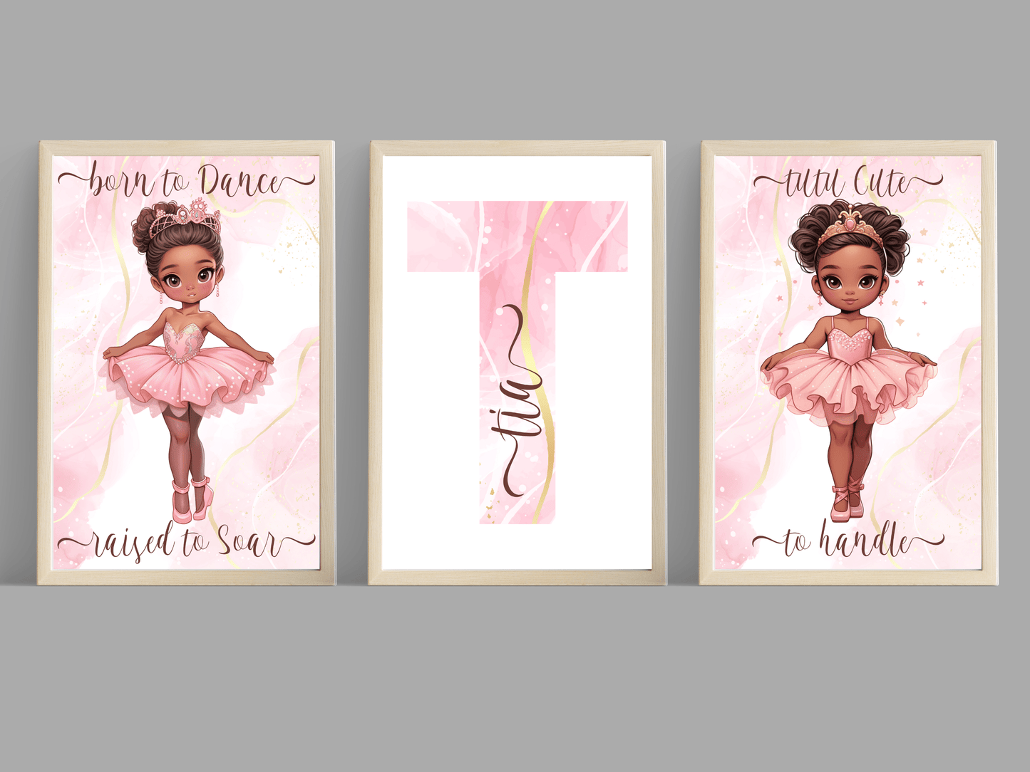 Pretty Pink Dancer Wall Art - SRKD Designs