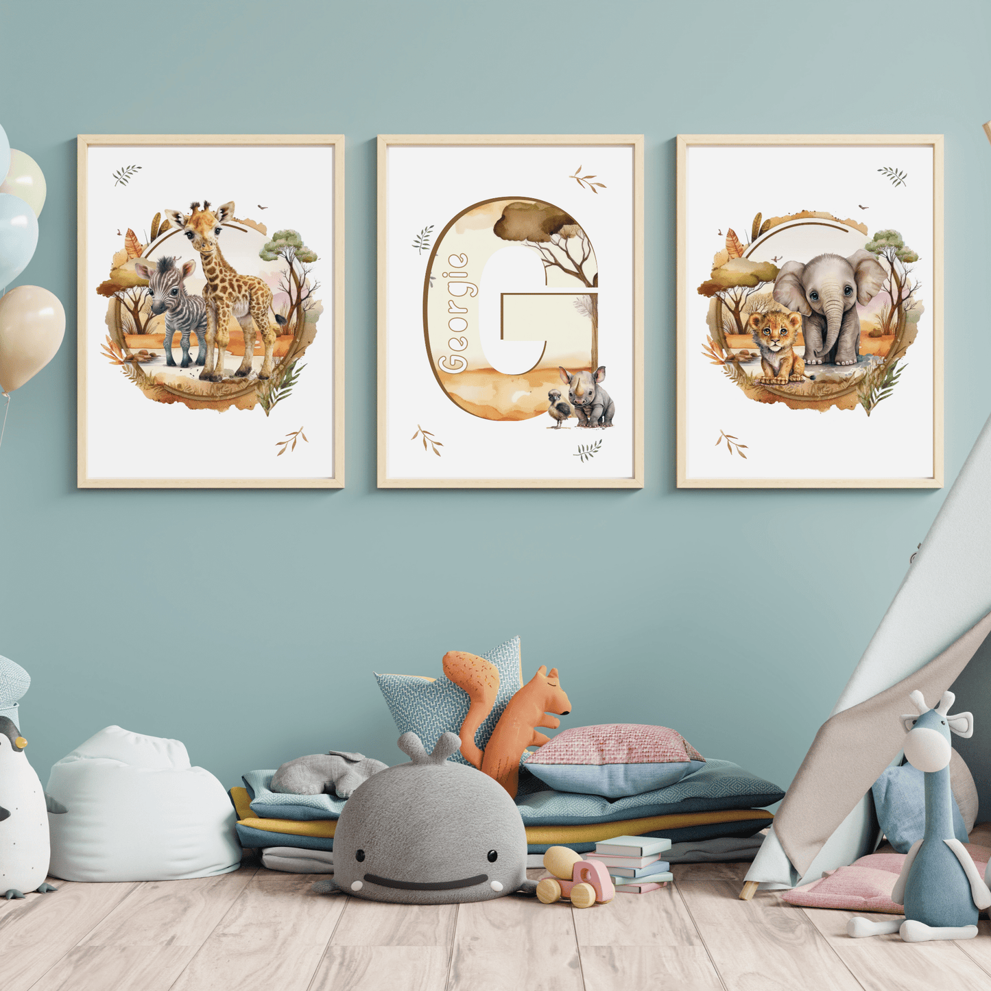 Safari Themed Wall Art - SRKD Designs