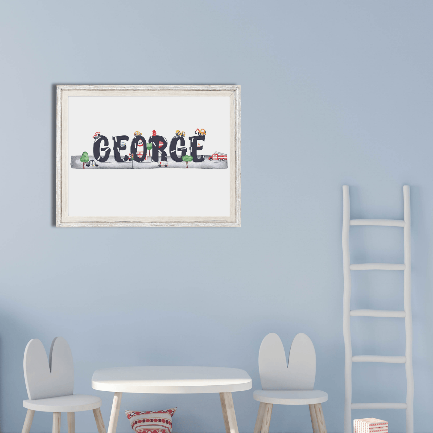 Vehicle Themed Name Print - SRKD Designs