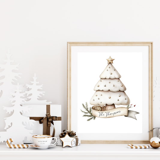 Christmas Tree Family Print