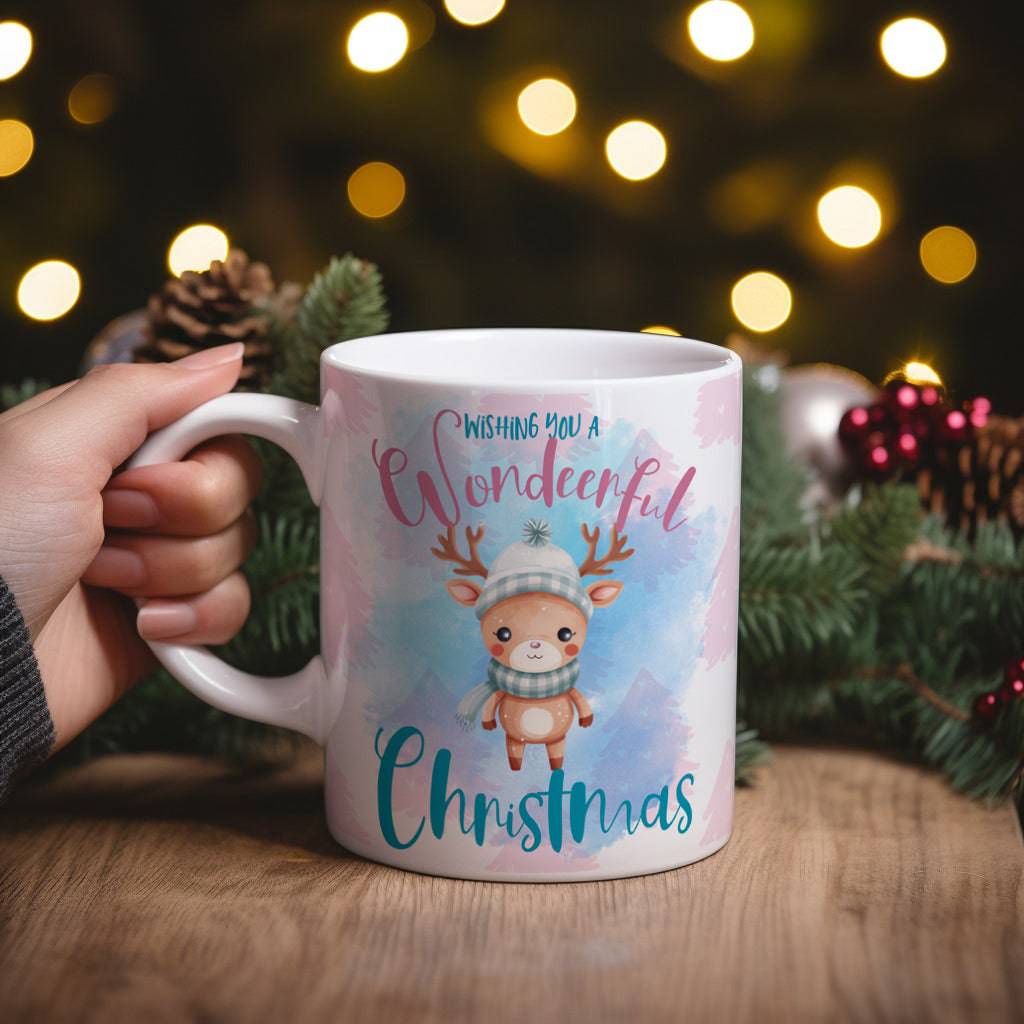 Cute Reindeer Mug - SRKD Designs