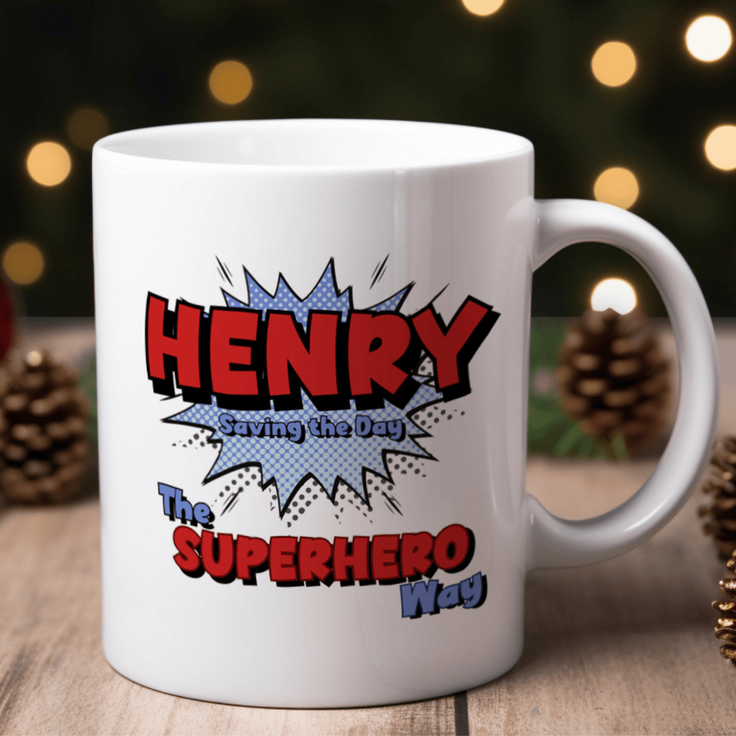 Superhero Personalised Mug - SRKD Designs