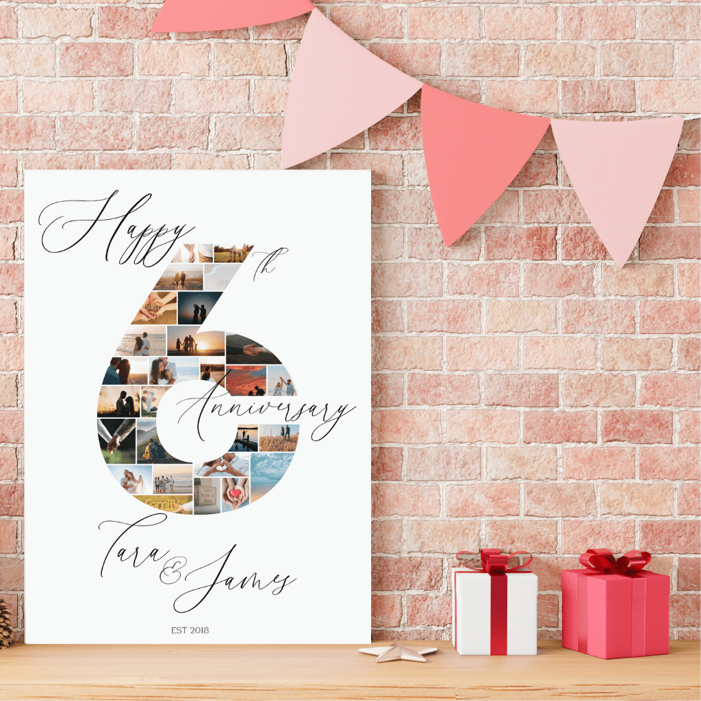 Anniversary Photo Collage Print - SRKD Designs