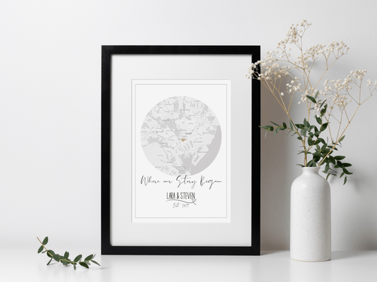 Beginnings Map Print