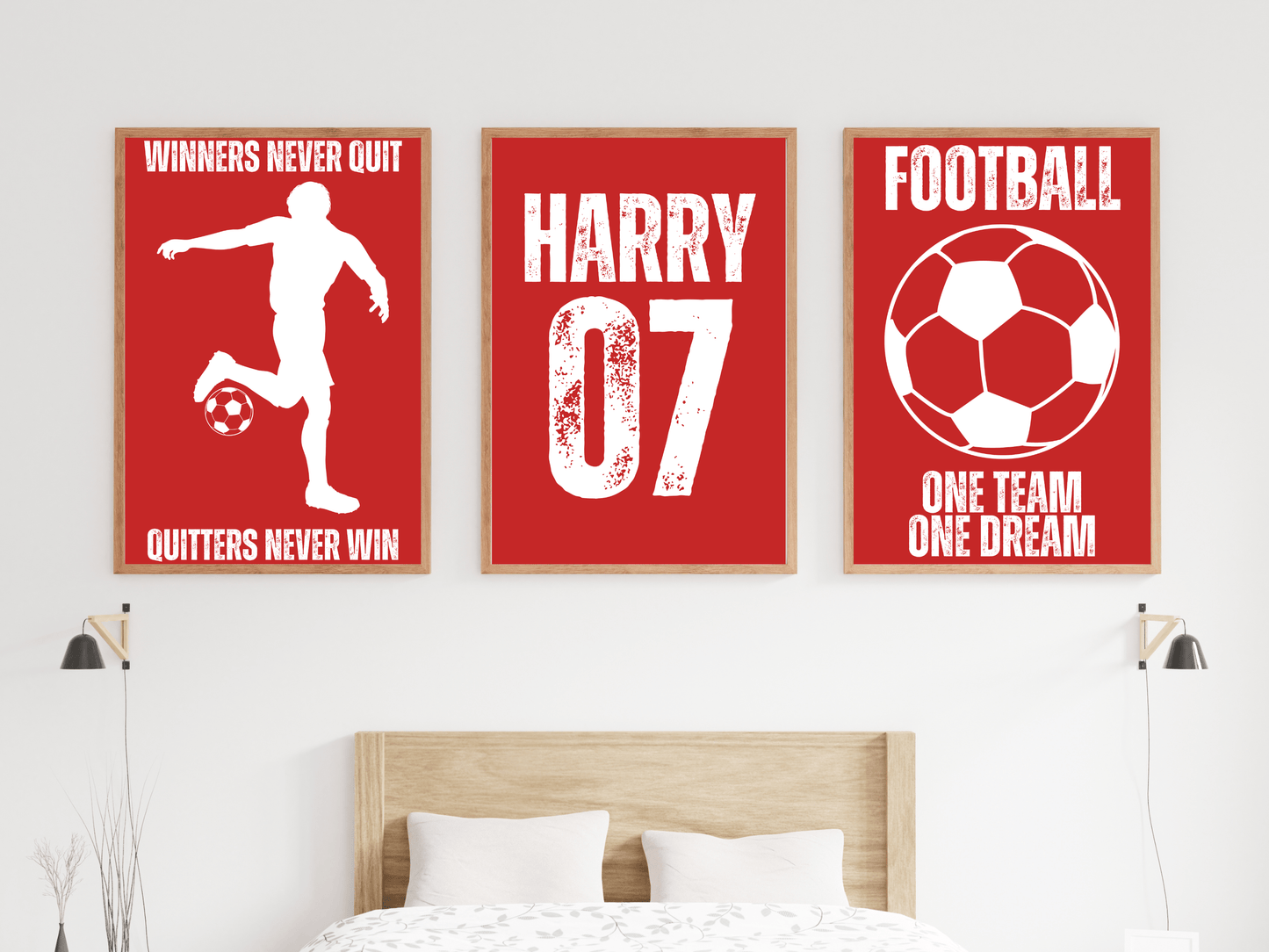 Football Wall Art Trio - SRKD Designs