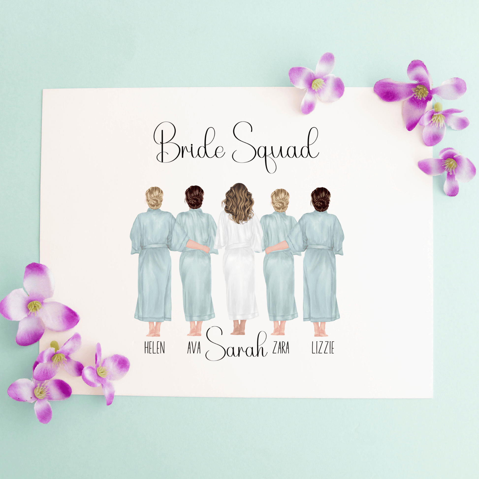 Bride Squad Robe Print - SRKD Designs