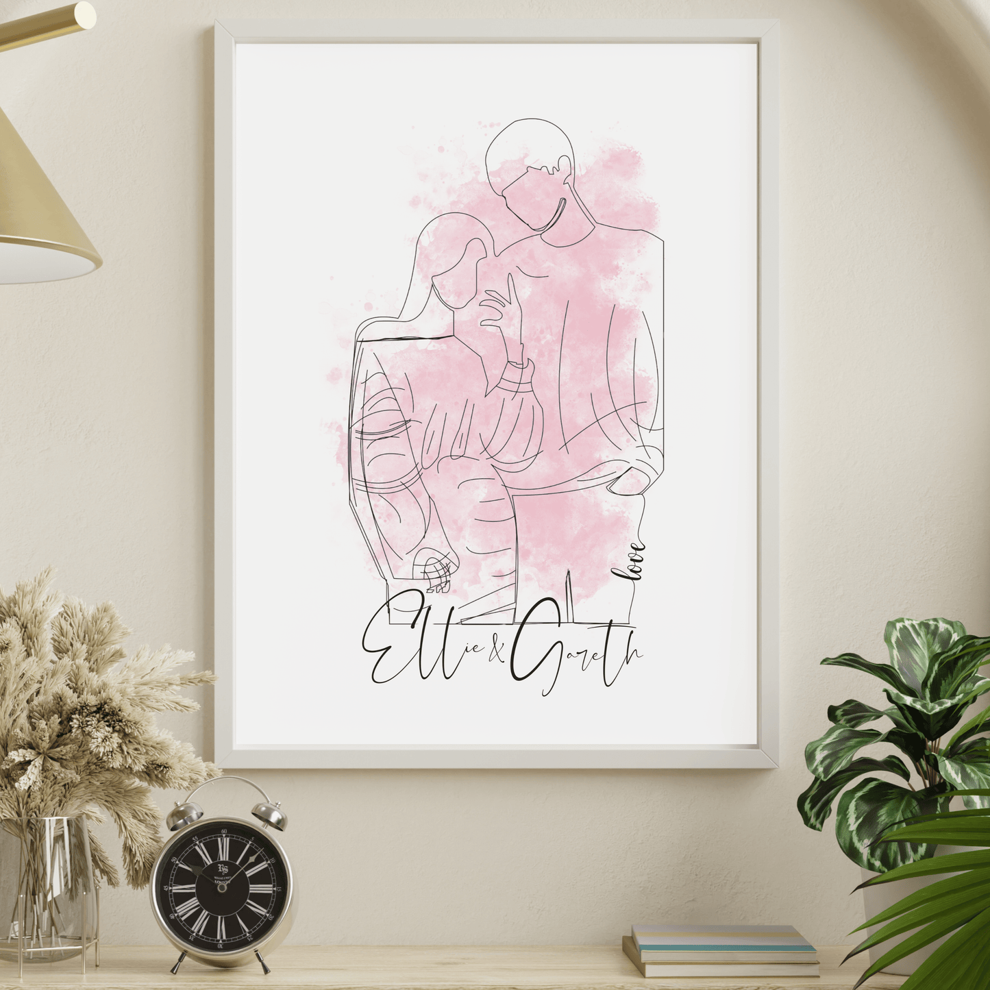 Couples Line Art Print