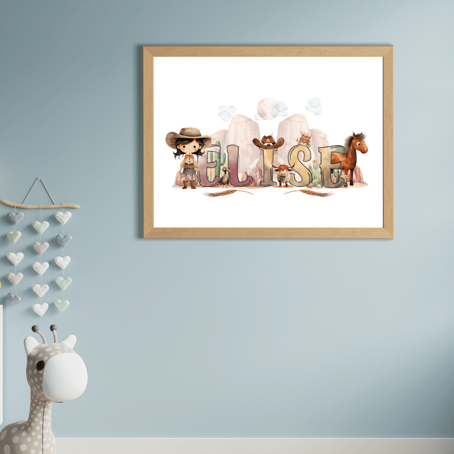 Cowgirl Themed Print