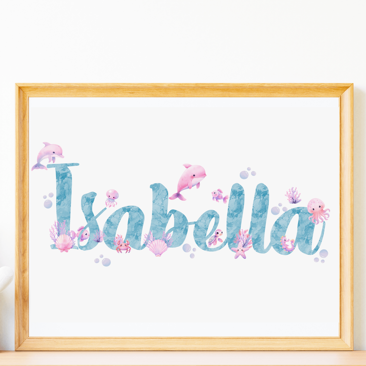 Cute Under the Sea Name Print - SRKD Designs