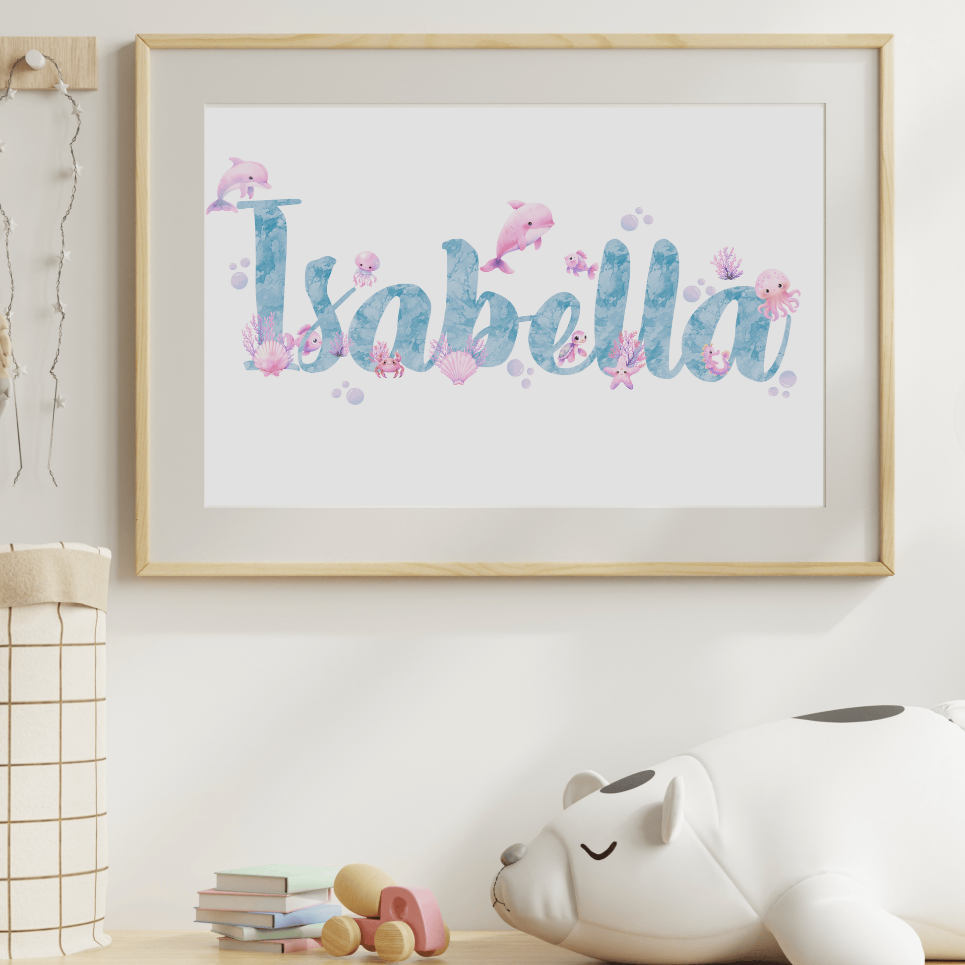 Cute Under the Sea Name Print - SRKD Designs