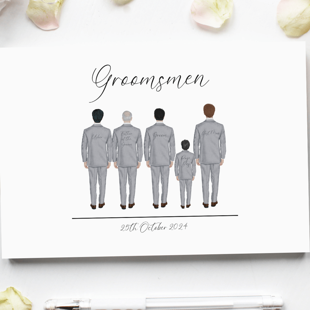 Groomsmen Personalised Print - SRKD Designs