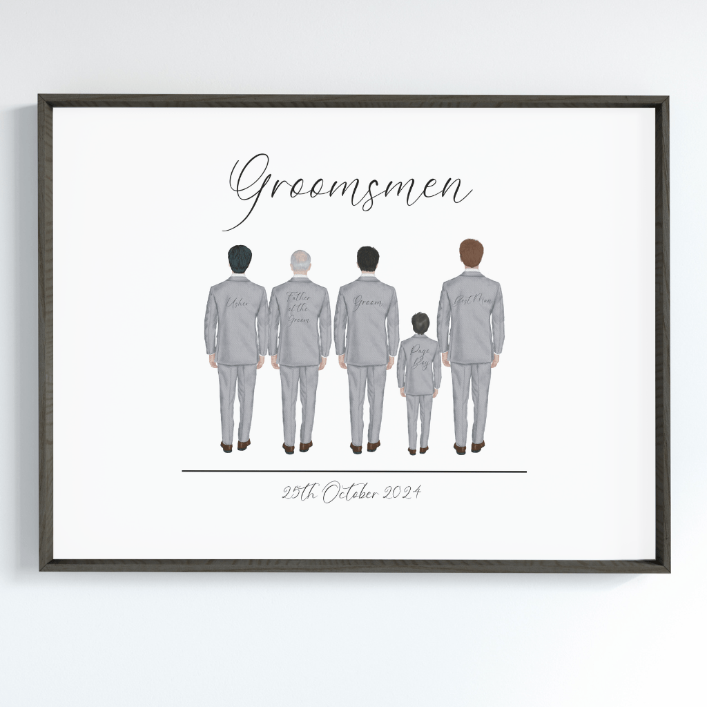 Groomsmen Personalised Print - SRKD Designs