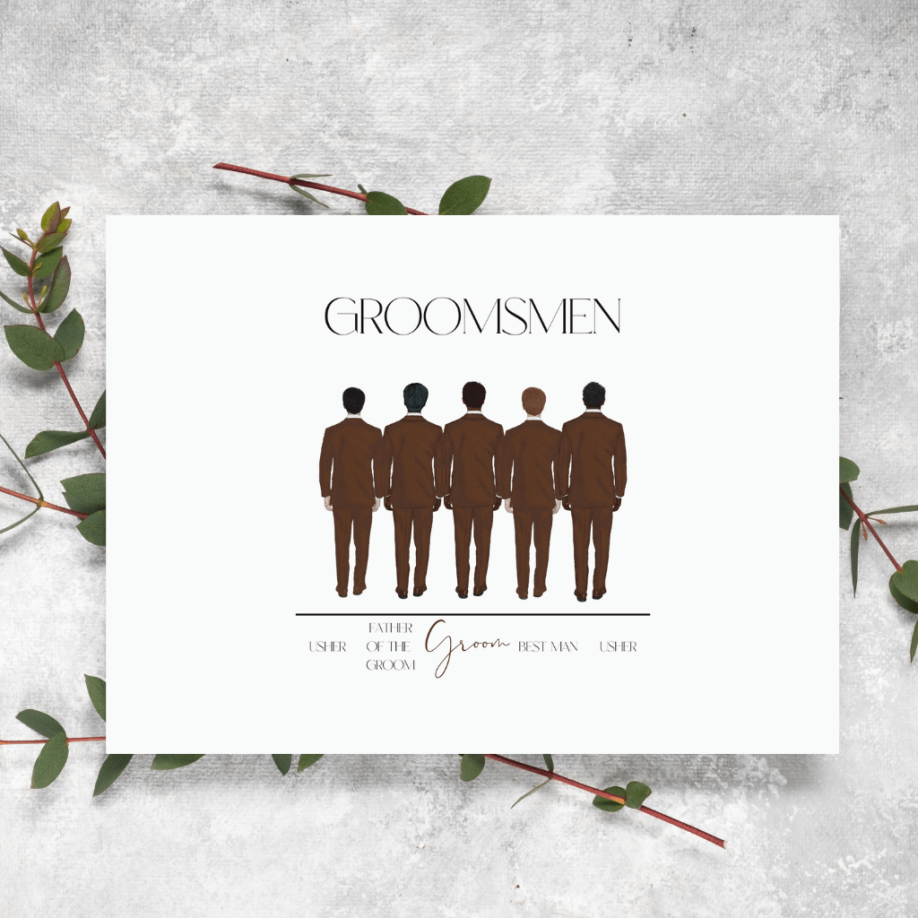 Groomsmen Wedding Print - SRKD Designs