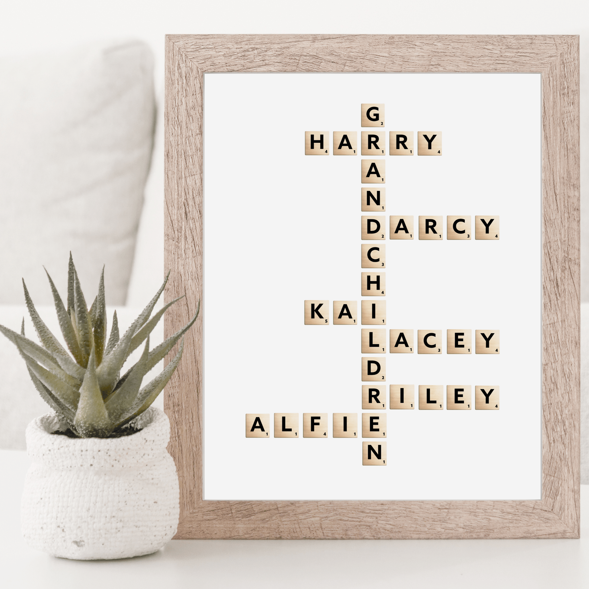 Letter Tiles Wall Art - SRKD Designs