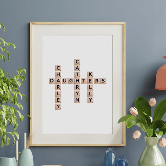 Letter Tiles Wall Art - SRKD Designs