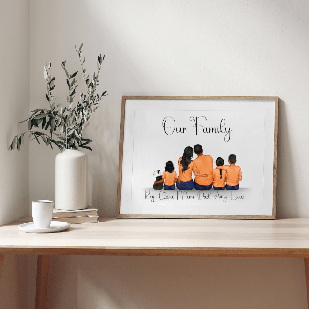 Personalised Family Portrait Print - SRKD Designs