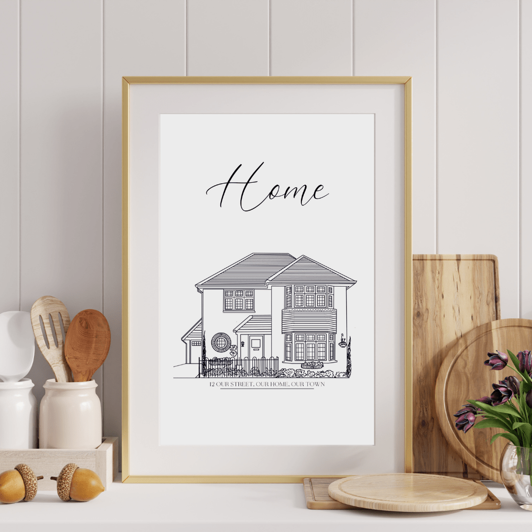 Personalised Hand Drawn Home Print - SRKD Designs