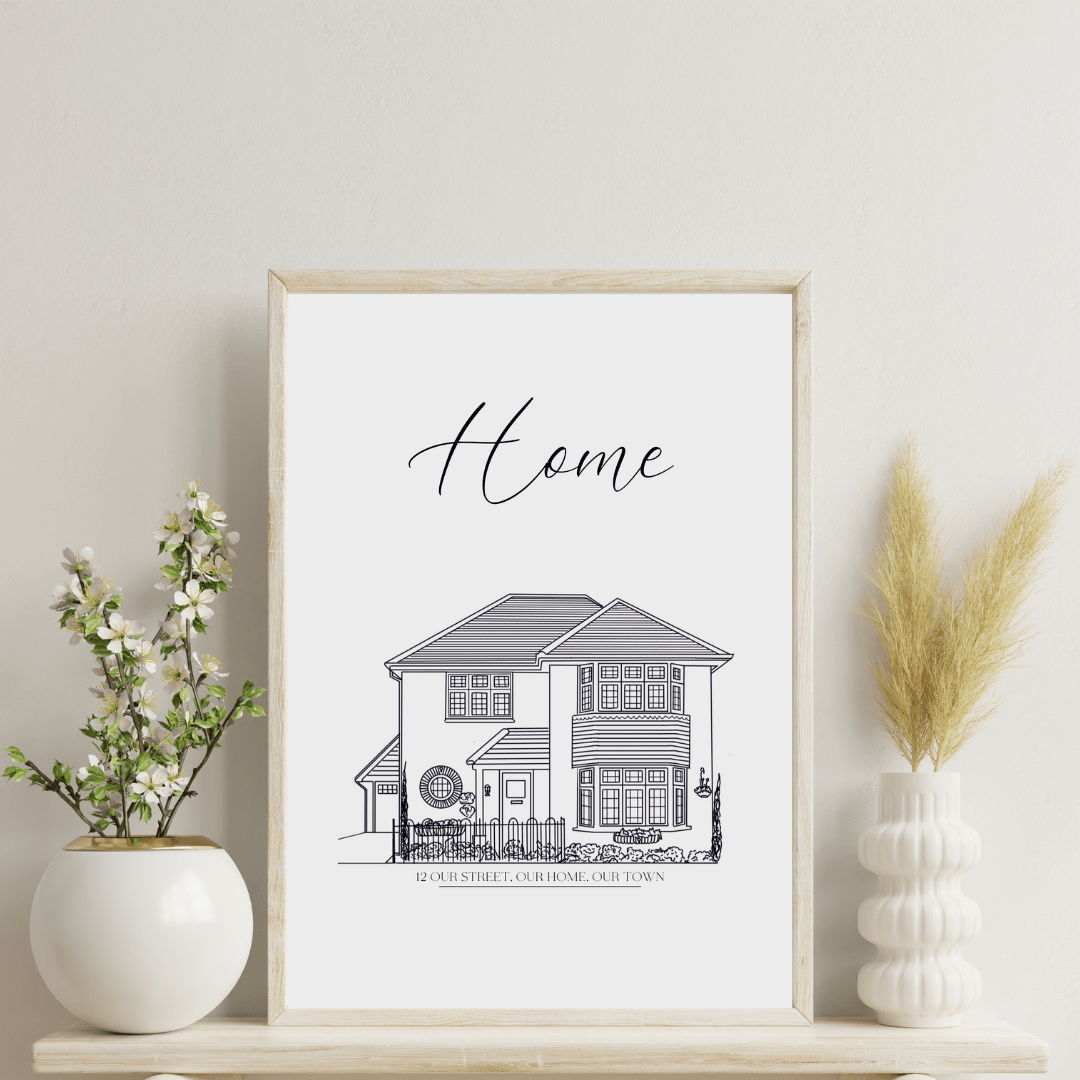 Personalised Hand Drawn Home Print - SRKD Designs