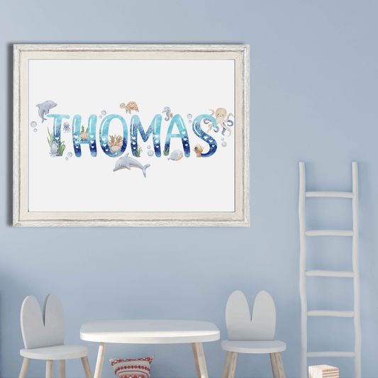 Under the Sea Name Print - SRKD Designs